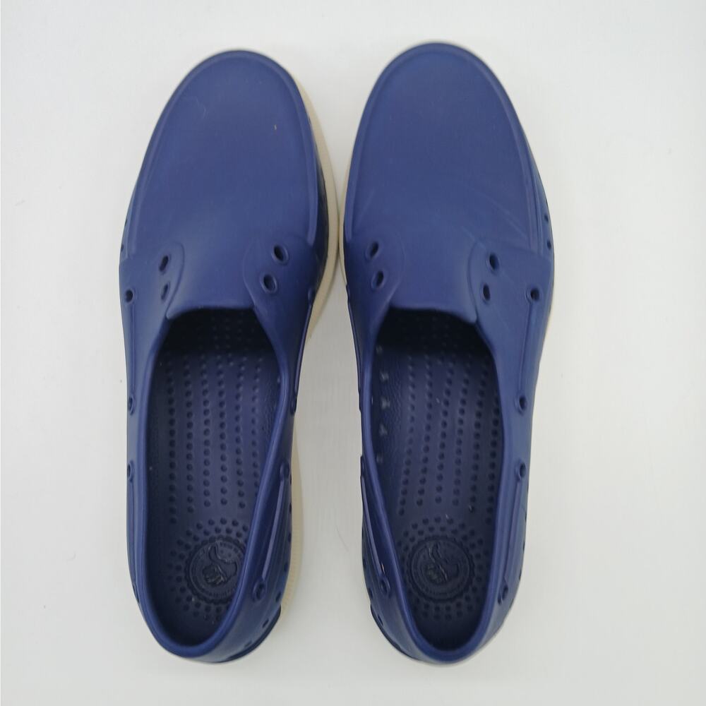 Native Unisex Howard Sugarlite Slip on Rubber Loafers Boat Shoes M8/W10 Navy - Picture 9 of 11